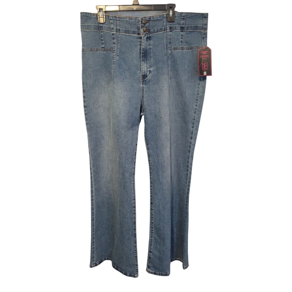 No Boundaries Women 21 Hi Rise Flare Denim Jeans Lightwash‎ Hippie Festival Boho